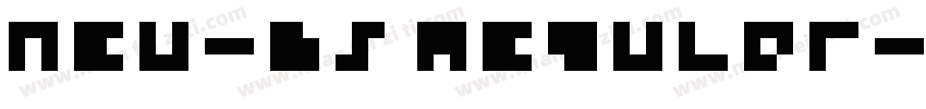 NEU-B5 Regular字体转换